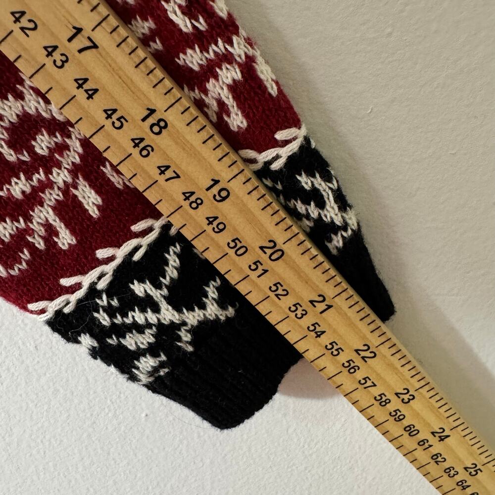 VTG CHEROKEE Fair Isle CardiganSweater Women’s Knit Button Front Holiday Large - Picture 4 of 7